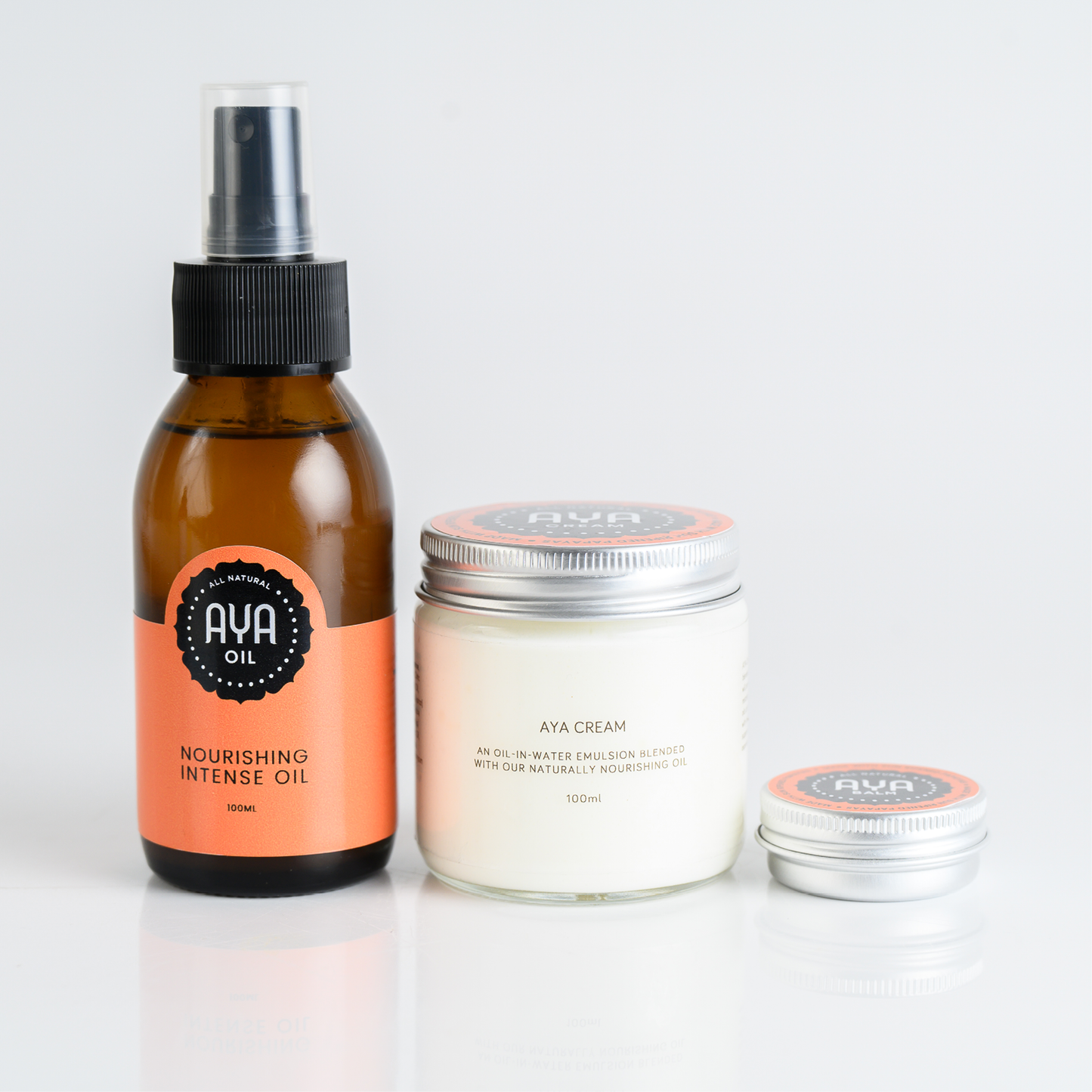 AYA Balm, Cream & Nourishing Intense Oil Combo