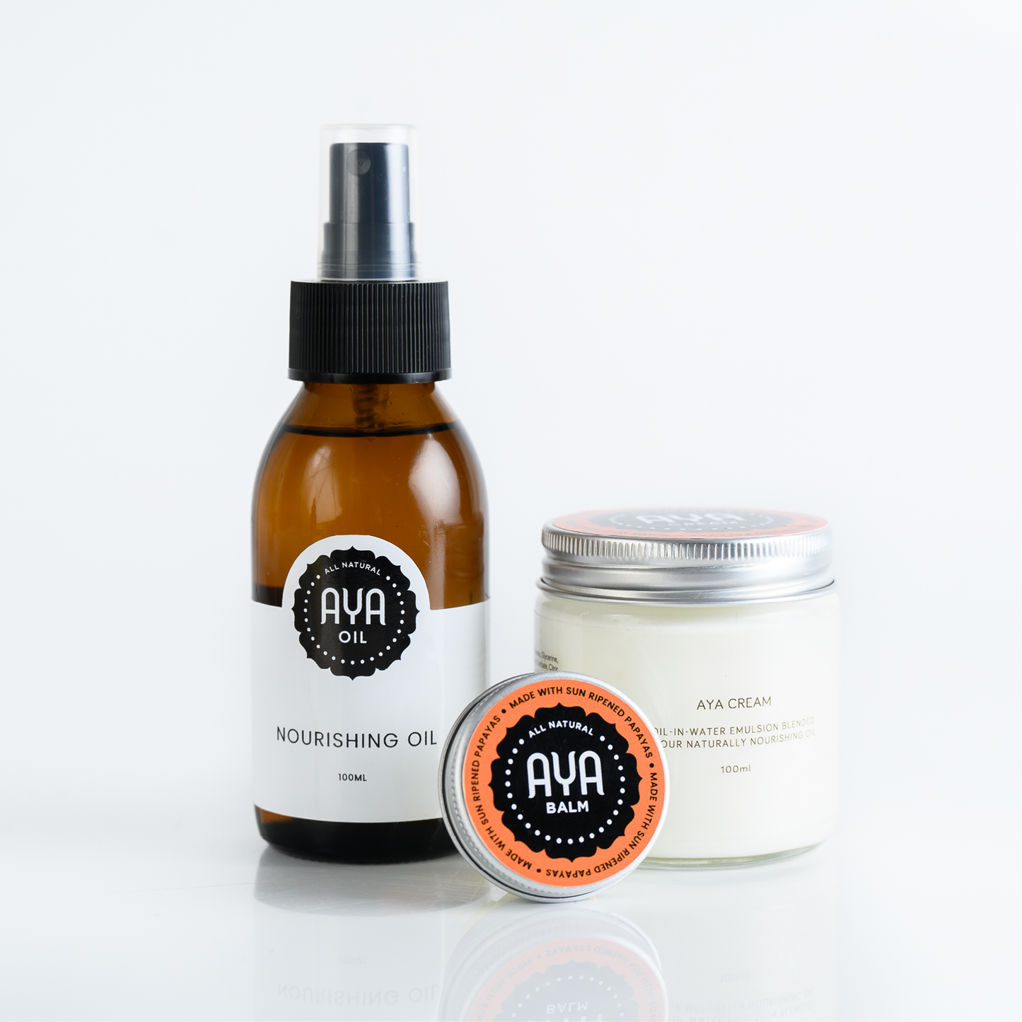 AYA Balm, Cream & Nourishing Oil Combo